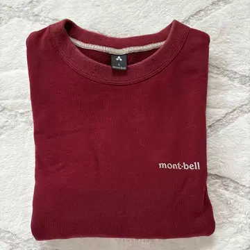 mont-bell 버건디 긴팔 트레이닝복 L