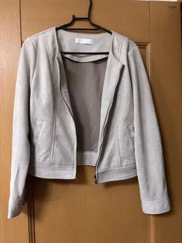 라이트 그레이 집업 자켓 M