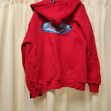 피코의 레드 풀 지퍼 후드티