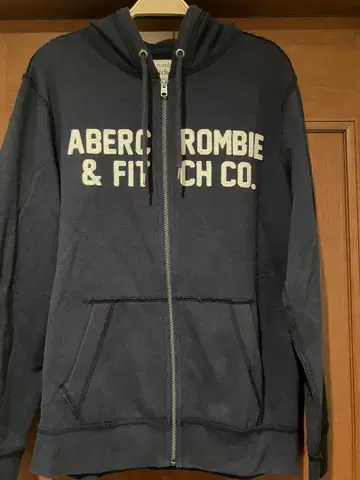 Abercrombie & Fitch 지퍼 후드티 네이비 US/S 남성용