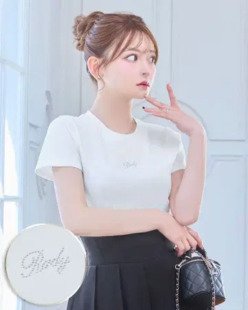 Rady 스톤 로고 T셔츠 M 사이즈 화이트