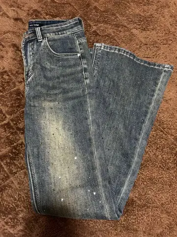 스톤 플레어 데님 팬츠