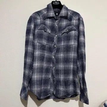 G-STAR RAW 슬림핏 체크 셔츠 L 사이즈