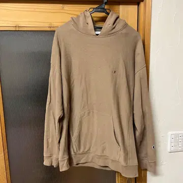 챔피언 리버스 위브 베이지 후드티 L 사이즈