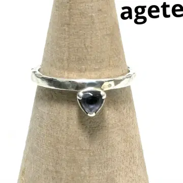 아가트 실버 반지 은제 퍼플 컬러 스톤