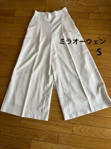 미라 오웬 가우초 팬츠 와이드 캐주얼 베이지 S 사이즈