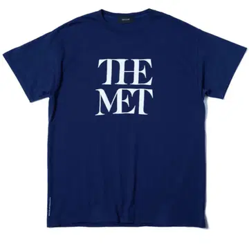 THE MET x DELUXE 로고 티 네이비