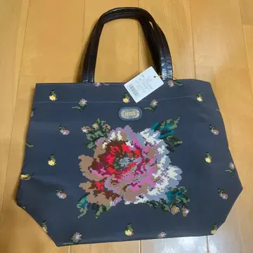 FEILER 꽃무늬 토트백 그레이