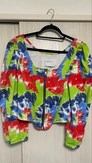 SANSELF 퍼프 슬리브 자켓