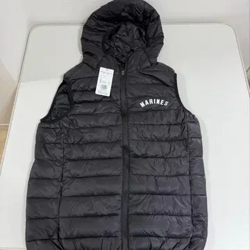MARINES 후드 부착 베스트 M 블랙