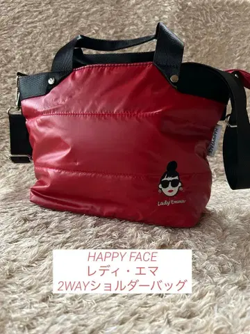 레이디 에마 시리즈 자수 경량 본딩 2Way 숄더 레드