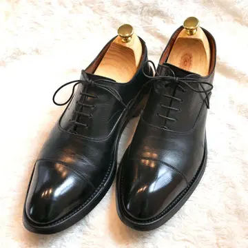 REGAL 블랙 25.5cm 스트레이트 팁 가죽 신발 01RR