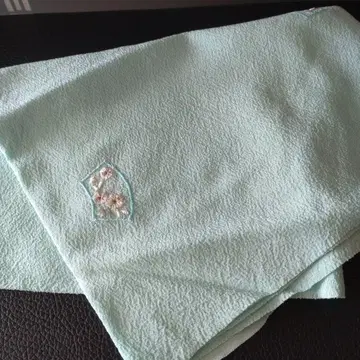 민트 그린 오비 장식 천 산피 미사용