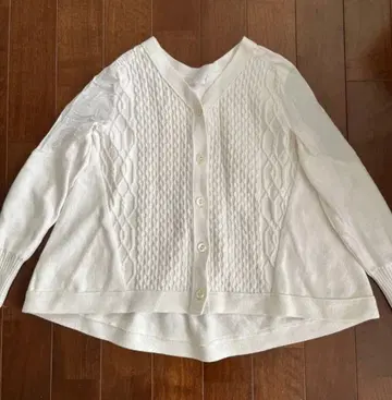 SONO 소노 케이블 짜임 플레어 가디건