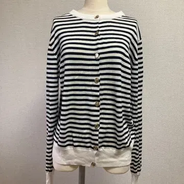 te chichi 디즈니 콜라보 스트라이프 긴팔 가디건 보더