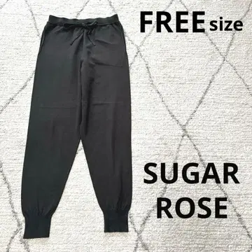 sugar rose 니트 조거 팬츠 차콜