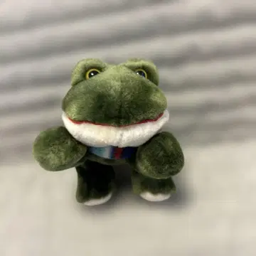 [ 레어 새상품 ] Russ 사 개구리 봉제 인형 머플러 택 포함