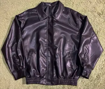 페이크 레더 자켓