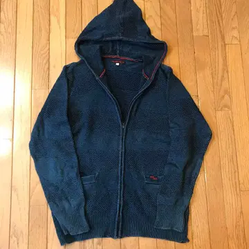 BLUE/BLUE 인디고 풀 지퍼 후드티