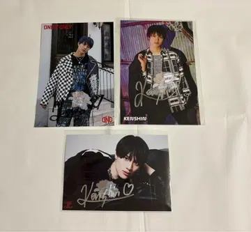 우에무라 켄신 친필 사인 엽서 브로마이드