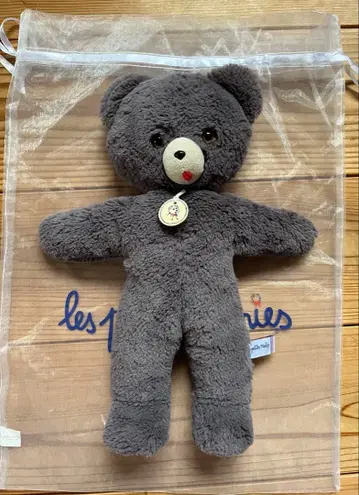 Les Petits Maries 그레이 봉제 인형 약 30cm