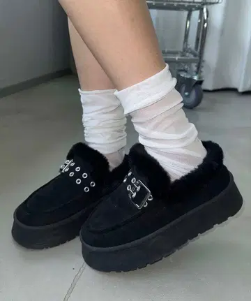 sedacle girl 버클 어그 부츠 블랙 M 사이즈