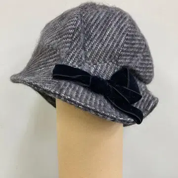 ca4la 카시라 그레이 울 햇 벨벳 리본 포함