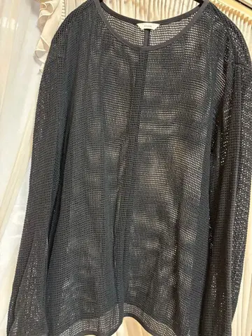 CLANE 클라네 메쉬 긴팔 상의 블랙