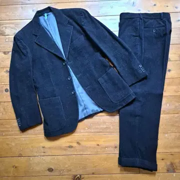 유나이티드 애로우즈 블랙 코듀로이 캐주얼 수트