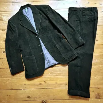 유나이티드 애로우즈 블랙 코듀로이 캐주얼 수트