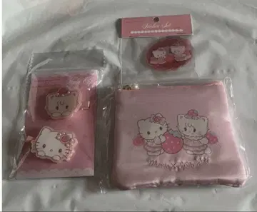 mikko 산리오 팝업 클리어 스티커 티슈 파우치 멀티 클립