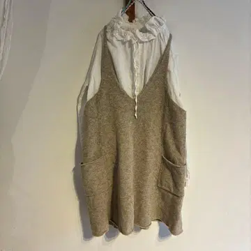 에붐에바 evam eva 니트 에이프런