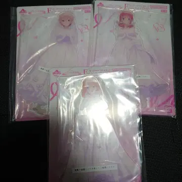 제일복권 5등분의 신부 아크릴 스탠드 F상 3종 세트