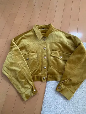 FASHION NOVA 머스타드 코듀로이 자켓 S