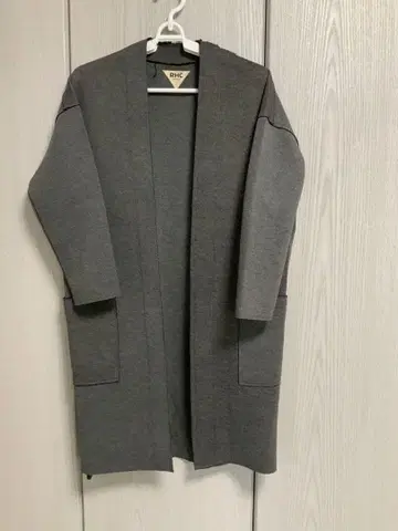 Ron herman RHC 그레이 롱 가디건 본딩 소재 칠부 소매