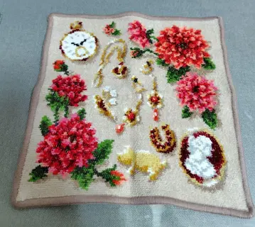 페이러 손수건 앨리스 달리아 플라워 시계