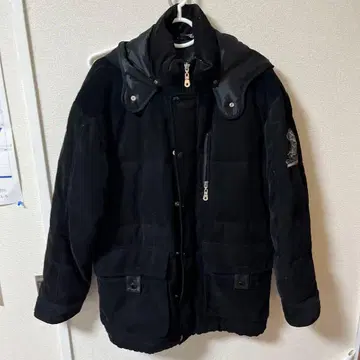 GARBASUS 코듀로이 다운 자켓 블랙