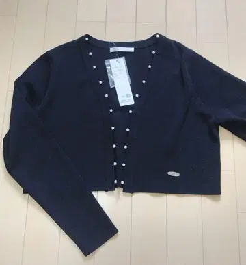 미사용 펄 장식 볼레로 블랙 플리마켓 TOCCA 르네