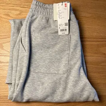 UNIQLO 맨투맨 와이드 팬츠 S 그레이