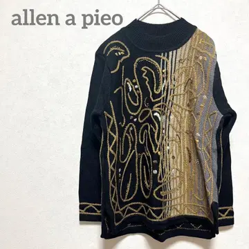 [ 새상품급 ] 아레아피에 블랙 니트 자수 M