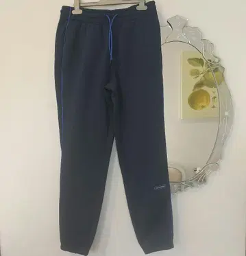 정가 9900엔 뉴발란스 남성용 S 네이비 x 파랑 라인 속기모 팬츠