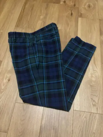 INCOTEX 인코텍스 코튼 팬츠 타탄 체크 사이즈 46