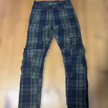 SHINICHIR ARAKAWA 체크 무늬 카고 팬츠