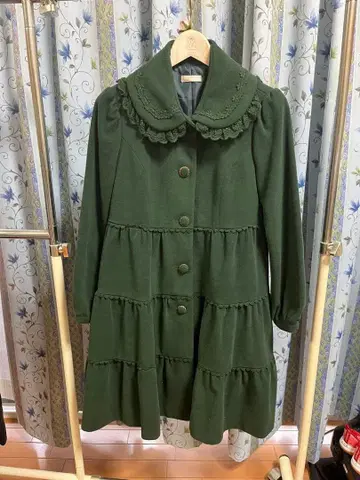 axes femme 그린 롱 코트 M 사이즈