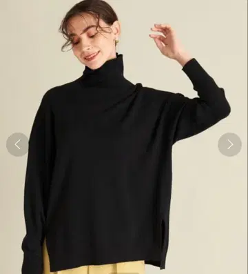 [ 새상품급 ] BEAUTY&YOUTH 밀라노 리브 터틀넥 코튼 캐시미어