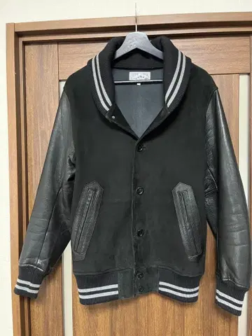 THE DUFFER L 사이즈 바시티 자켓 블루종