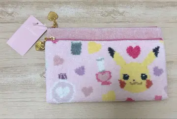 러블리 바이 페이 포켓몬 피카츄 플랫 파우치 L 새상품