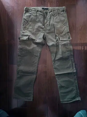 Johnbull 카고 팬츠 카키색