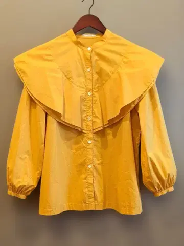 JOURNAL STANDARD 코튼 빅 칼라 블라우스