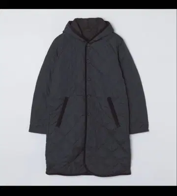 TAION 퀼팅 코트 블랙